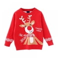 thumbnail image 1 of Chandail de Noël pour Bébé, Chandail pour Tout-Petits Filles Garçons, Chandail à Enfiler, Chemises à Manches Longues, Haut, Blouse à Col Rond, 5-7 Ans, 1 of 9