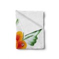 thumbnail image 2 of Garden Soft Flannel Fleece Throw Blanket, Watercolor Painting of Daffodils with Green Leaves Aquarelle Flora Bouquet, Cozy Plush for Indoor and Outdoor Use, 60" x 80", Orange Green, by Ambesonne, 2 of 6