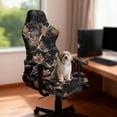 thumbnail image 3 of KUIFORTI Brown Camo Gaming Chair Seat Cover Waterproof Durable Gamer Chair Cover with Armrest Cover Anti Scratch Pet Resistant Guard for Office & Gaming Chairs, 3 of 7