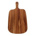 thumbnail image 3 of Tabla de cortar de madera de acacia, bloque de carnicero decorativo, tabla de quesos para uso en la cocina. 33 cm x 20 cm, 3 of 9