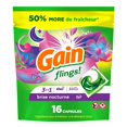 thumbnail image 2 of Gain Flings Capsules de Détergent à Lessive, Parfum Brise Nocturne, avec Protection contre les Odeurs, Capsules de Savon à Lessive Concentrées, 16 Capsules, 2 of 18