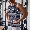 thumbnail image 5 of Fotbe elephants Pattern Men's Quick Dry Workout Tank Top Gym Muscle Tee Fitness Bodybuilding Sleeveless T Shirt Breathable Workout Shirt-X-Large, 5 of 7