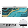 thumbnail image 5 of Kitchen Rugs Sets Of 2,Blue Gold Wave Marble Pattern Anti Fatigue Kitchen Mat Rugs Non Slip Washable,Decorative Kitchen Floor Mats for Kitchen,Sink,Laundry,17"x47"+17"x47", 5 of 5