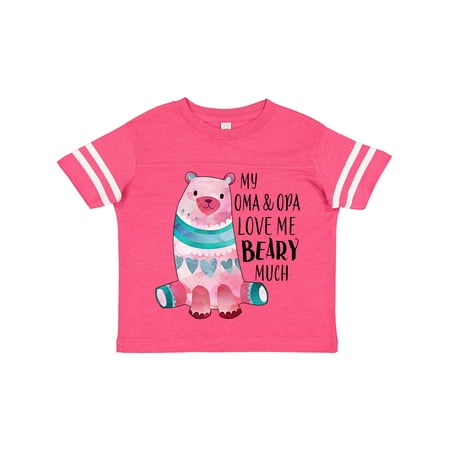 

Inktastic My Oma and Opa Love Me Beary Much with Cute Bear Gift Toddler Boy or Toddler Girl T-Shirt