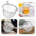 thumbnail image 3 of Colador de té de acero inoxidable para casa de té, infusor de té, accesorio para tetera, filtro de malla para té suelto con mango pequeño, 3 of 7