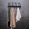 thumbnail image 3 of Wall Mounted Key Holder Metal Key Hanger Rack Jewelry Hanger Organizer Key Hanging Rack, 3 of 9
