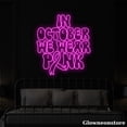 thumbnail image 2 of Glowneon in October We Wear Pink Neon Sign, Motivation Quotes Sign, Breast Cancer Awareness Sign, 2 of 5