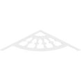thumbnail image 2 of Ekena Millwork 60"W x 15"H x 1"P (6/12) Pitch Classic Wagon Wheel Architectural Grade PVC Gable Pediment, 2 of 5