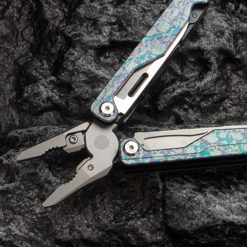 NEW Premium Titanium Handle multi-function Pliers 420 Stainless Steel Head 440 Accessories Outdoor emergency survival tools