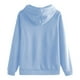 thumbnail image 5 of Sudaderas con capucha cómodas,Sudadera con capucha para mujer, blusa de manga larga y cuello redondo, bolsillo tipo canguro, tejido suave y transpirable, ropa informal para estar en casa, sopatenor, 5 of 9