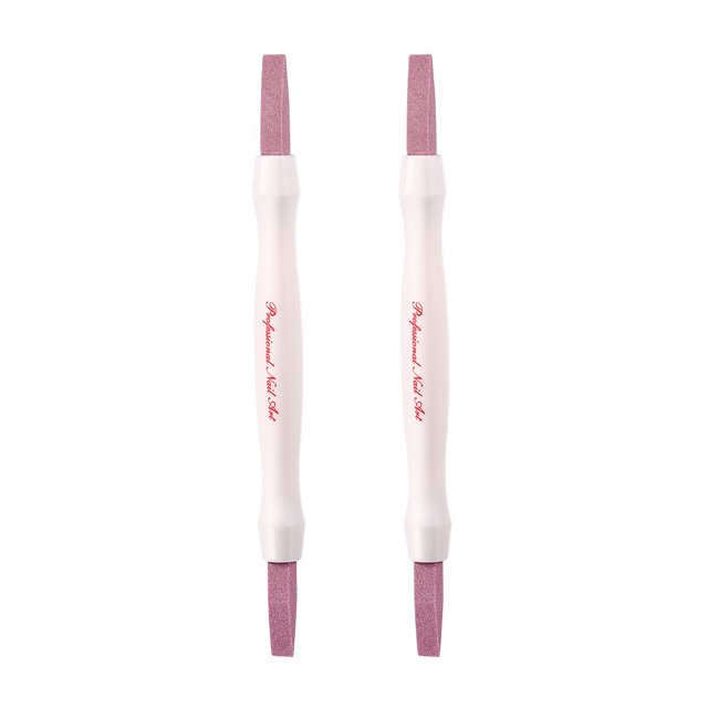 Ceramic Nail File with Polishing Stick for Nail Use Multi Color 2 Pieces Compact Size