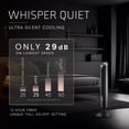 thumbnail image 5 of Lasko Apex 42" 6-Speed Tower Fan, 29 ft/s Airflow, Carbon X Filtration and Remote, Black, RST200, 5 of 16