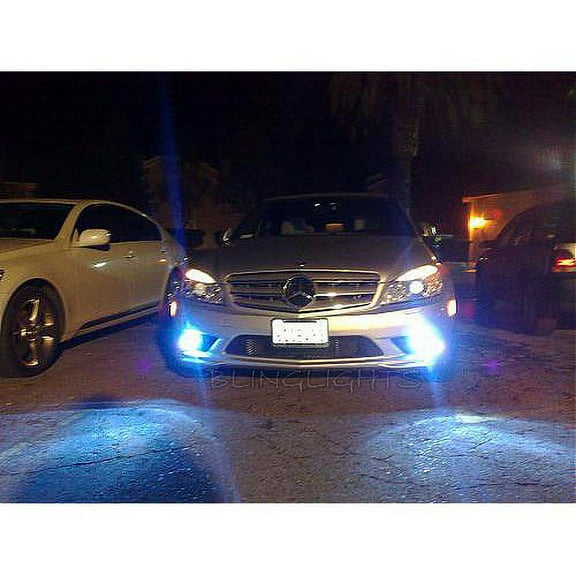 For 2008 2009 2010 Mercedes C300 Luxury Sedan LED Fog Lights Driving Lamps Foglamps Foglights C 300 w204
