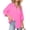 Fuschia Pink, variant on Zeagoo Shirt Women V Neck Button Downs Blouses Long Sleeve Collared Cotton Tops Woman