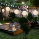 thumbnail image 1 of 2x farol solar con borlas, lámpara colgante china, decoración de fiesta y jardín (champán), 1 of 6