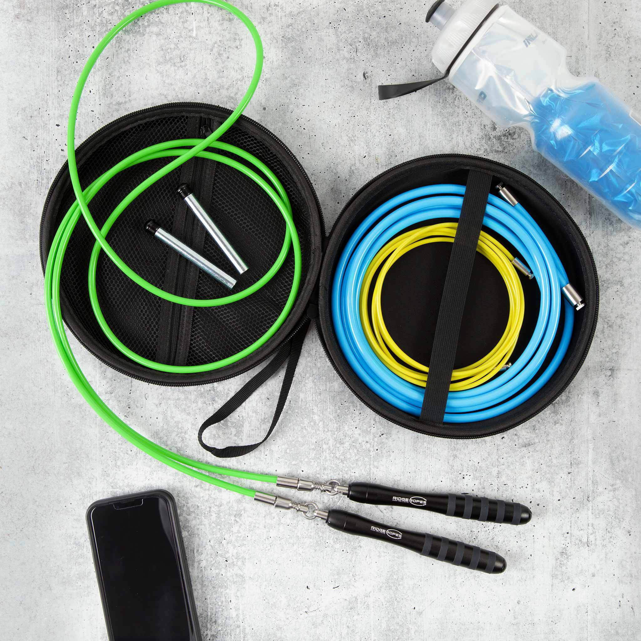 Fit Pro Series Weighted Jump Rope Set - Medium (Users 5'5" - 5'8" ft) for Fitness Exercise Workout