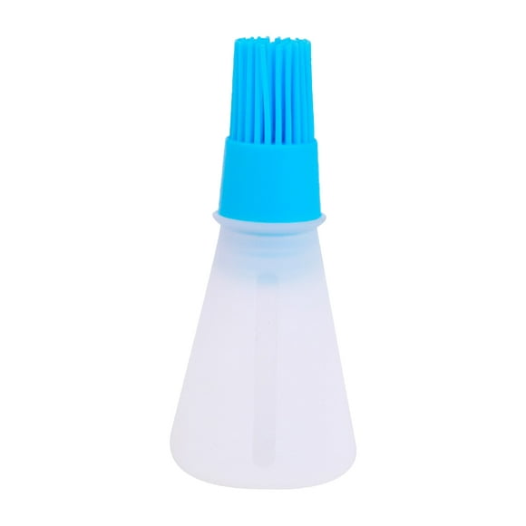 xinxixnxx Silicone Oil Bottle Brush Heats Resistant Portable Barbecue Cake Butter Pastry Baking Cooking Tool for Home Kitchen Bakery Blue