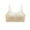 Yellow, variant on Seamless Everyday Bras - Women's Color Seamless Wide Shoulder Sports Bra - No Steel Ring Gathered Back Support Large Bust Concealing Bra Coffee S