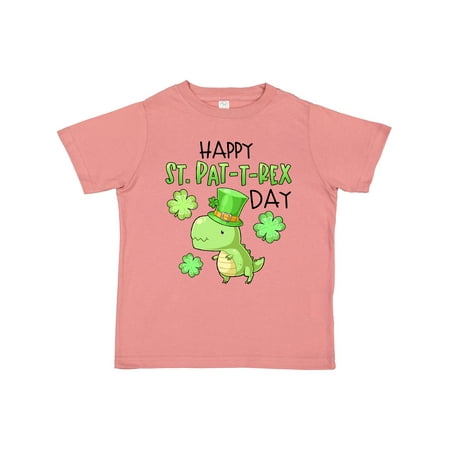 

Inktastic Cute St. Pat-t-rex Dinosaur with St. Patrick s Day Hat Gift Toddler Boy or Toddler Girl T-Shirt