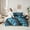 Blue Black, variant on Manfei Boys Girls Abstract Leopard Print 7-Piece Bedding Comforter Set,Gradient Cheetah Print King Bedding Sets,Ombre Bling Glitter Ultra Soft Bed Sheets,Microfiber Bedroom Decor,Reversible