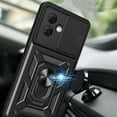 thumbnail image 2 of for Motorola G54 5G Case with Slide Camera Cover for Men, Military Grade Drop Phone Cover Case with Rotate Ring Kickstand for Moto G54 5G SJ Green, 2 of 9