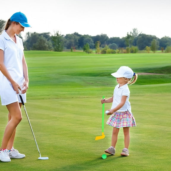 MEIBUTYUP Golf Toy Set for Kids, Plastic Sports Fitness Development Toys, Outdoor Play and Learning Activities