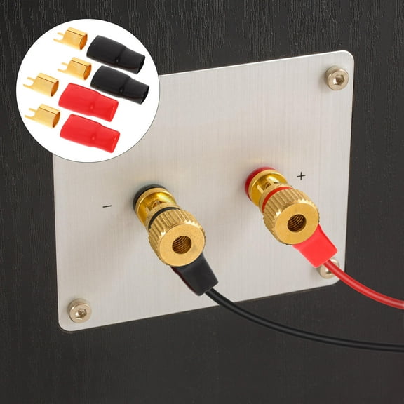 2 Pairs Audio Terminal Block Speaker Connector Wiring Connectors