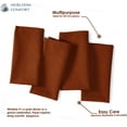 thumbnail image 5 of HEIRLOOM COMFORT Rust Cloth Napkins 17"x17" - Set of 6 - 100% Cotton, Absorbent, Soft, Durable, Reusable, Washable - Perfect Table Linen for Weddings, Fall, Thanksgiving, Holiday, Everyday Use, 5 of 8