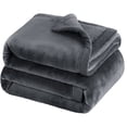 thumbnail image 2 of Large Plush Fleece Throw Super Soft Reversible Twin Queen Size Sofa Bed Blankets, 2 of 9