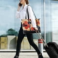 thumbnail image 5 of FORMRS Canvas Laptop Tote Bag for Women with 15.6" Computer Compartments Shoulder Handbag, Flowers Pattern, 5 of 7