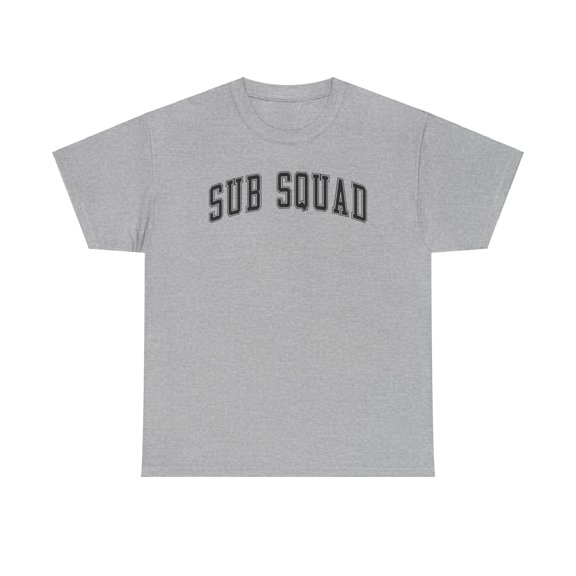 Sub Squad Substitute Teacher Shirt Gifts Tshirt Crew Neck Short Sleeve