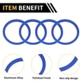thumbnail image 4 of Anillos de decoración del tablero de ventilación de aire acondicionado Unique Bargains 1set para Toyota Tacoma 2016-2023, anillo de cubierta de ventilación de aire acondicionado, decoración trim azul, 4 of 6