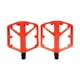 thumbnail image 1 of 2 pedales de bicicleta planos antideslizantes de alto rendimiento para BMX de carretera. Rojo, 1 of 9