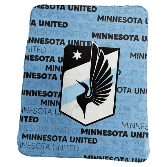 Logo Brands 924-23C Minnesota United Classic Fleece Throw