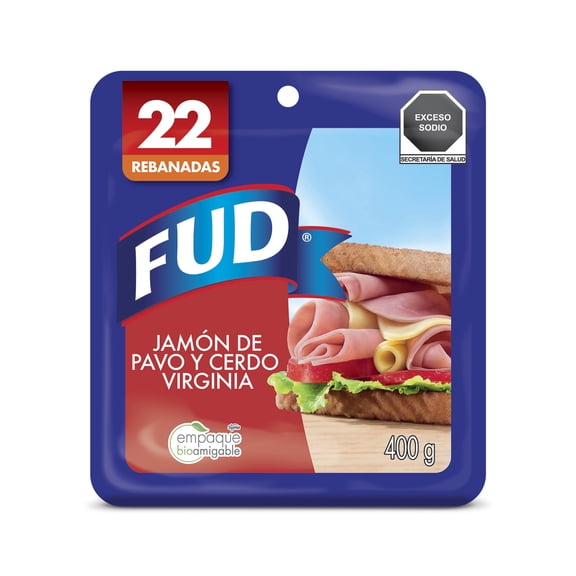 Jamón de Pavo y Cerdo FUD Virginia 400 g