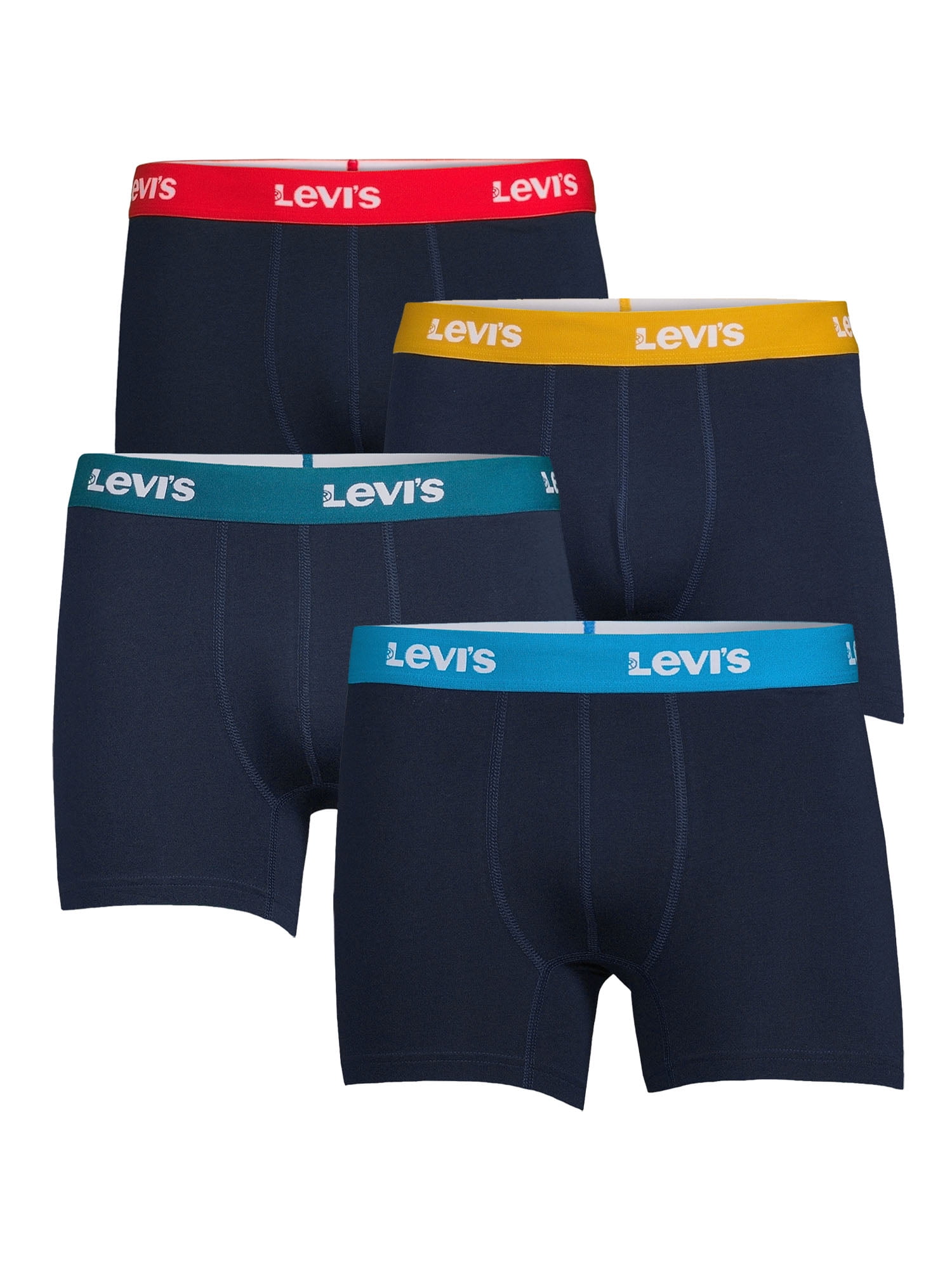 Details about   Levi's Mens Stretch Boxer Brief Underwear Breathable Stretch Underwear 4 Pack 
