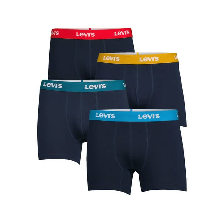 Levi's 4-Pack Adult Mens Cotton Stretch Boxer Briefs, Sizes S-XL -  