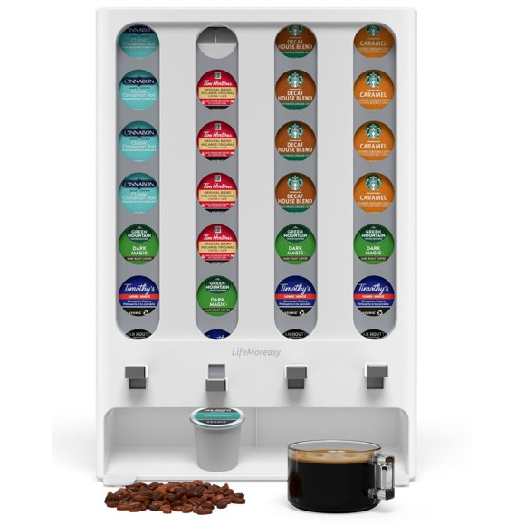 Organizador de cápsulas K Cup estilo vending de 28 unidades LifeMoreasy