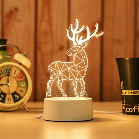 

Toyella Bedroom bedside creative electronic night light Sika deer