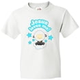 thumbnail image 3 of Inktastic Jesus Loves Me Cute Lamb and Stars Youth T-Shirt, 3 of 5