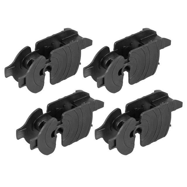 Universal Frente Limpiaparabrisas Hoja Brazo Adaptador Clip Tipo D – 4uds Negro