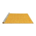 thumbnail image 2 of Ahgly Company Machine Washable Indoor Round Abstract Yellow Contemporary Area Rugs, 6' Round, 2 of 4