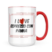 Neonblond I Love Espresso Con Panna Coffee Mug gift for Coffee Tea lovers