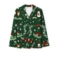 thumbnail image 3 of Xihbxyly Christmas Pajamas for Women, Women's Christmas Printed Pajama Set for Daily Home Wear Two-Piece Pajama Set with Pocket, 3 of 4