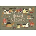 thumbnail image 2 of Marshall, Laura 14x11 White Modern Wood Framed Museum Art Print Titled - Harvest Village I Script, 2 of 4