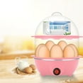 thumbnail image 2 of GYDEK Rapid Egg Cooker Electric for Hard Boiled, Poached, Scrambled Eggs, Omelets, Steamed Vegetables, Seafood, Dumplings, 14 Capacity, with Auto Shut Off Feature,Pink, 2 of 7