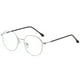 thumbnail image 2 of Gafas Irregulares Jinwen Anteojos irregulares Lente plana Transparente Azul Prueba de luz para pantallas de juegos Unisex plata, 2 of 4