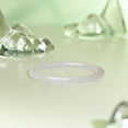 thumbnail image 2 of ZHOU LIU FU Chalcedony Bangle Classic White Natural Gemstone for Mom Women 58mm J1011820, 2 of 10