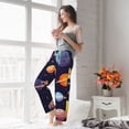 thumbnail image 5 of Salouo Space Planet Print Women's Pajama Pants Casual Loose Sweatpants PJs Flowy Pants Drawstring Palazzo for Women Wide Leg Pants Lounge Pajama -Small, 5 of 8