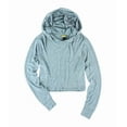 thumbnail image 2 of Aeropostale Womens Hooded Pajama Sleep T-shirt, Blue, Juniors, X-Small, 2 of 2